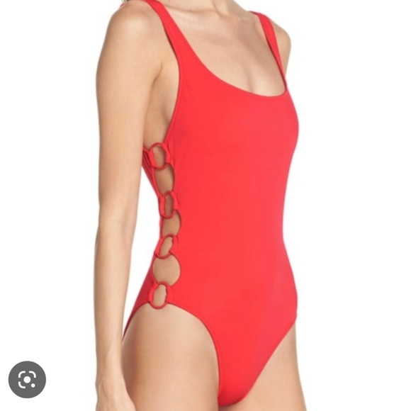 SOLID & STRIPED Other - Solid & Striped Jennifer O Ring Open Side One Piece Swimsuit